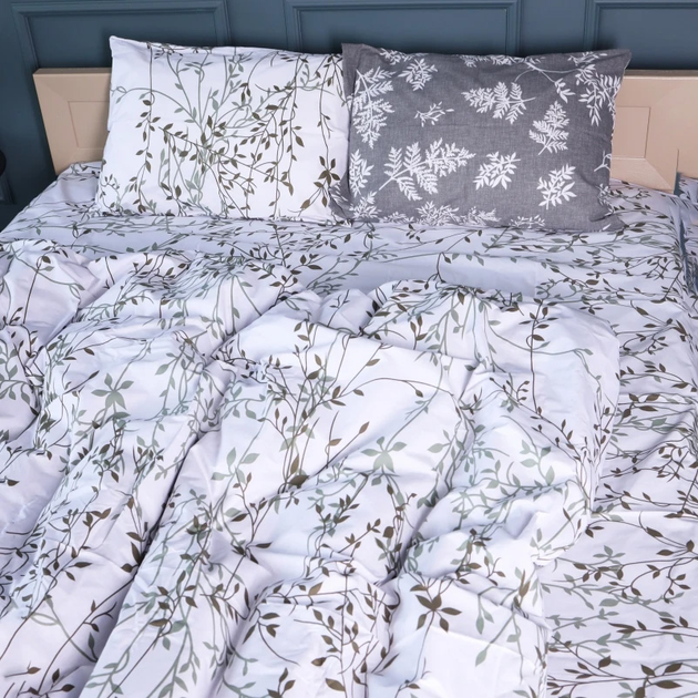 Підковдра MirSon Бязь 17-0668 Grey Blooms 175х210 см від Rozetka на платформі USKIDKA Акція на Підковдра MirSon Бязь 17-0668 Grey Blooms 175х210 см від Rozetka