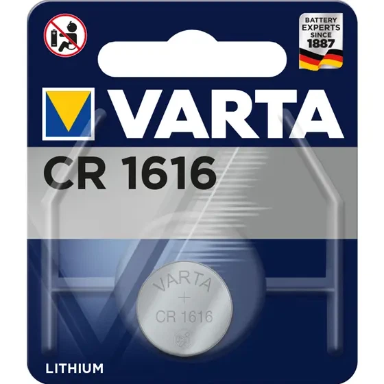 Батарейка літієва VARTA Lithium 6616 (CR1616) - Фото 1 Батарейка літієва VARTA Lithium 6616 (CR1616) - зображення 1