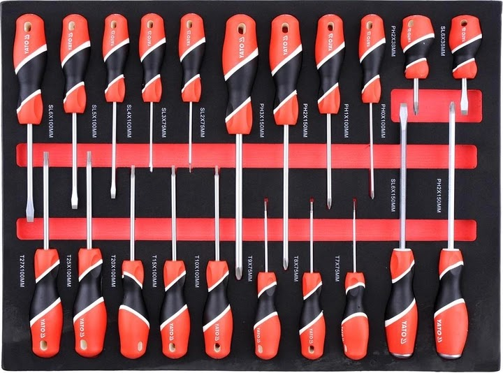 Wózek narzędziowy YATO 5 półek na 4 kołach 7 szuflad 980 x 770 x 465 mm (YT-55290)   - obraz 4