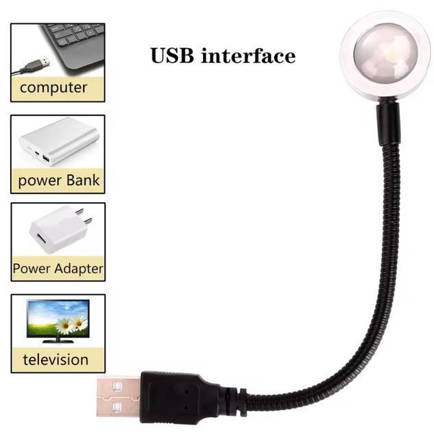 Проекционный светильник USB Rainbow Lamp LED 18,5 см - Фото 3 Проекционный светильник USB Rainbow Lamp LED 18,5 см - изображение 3