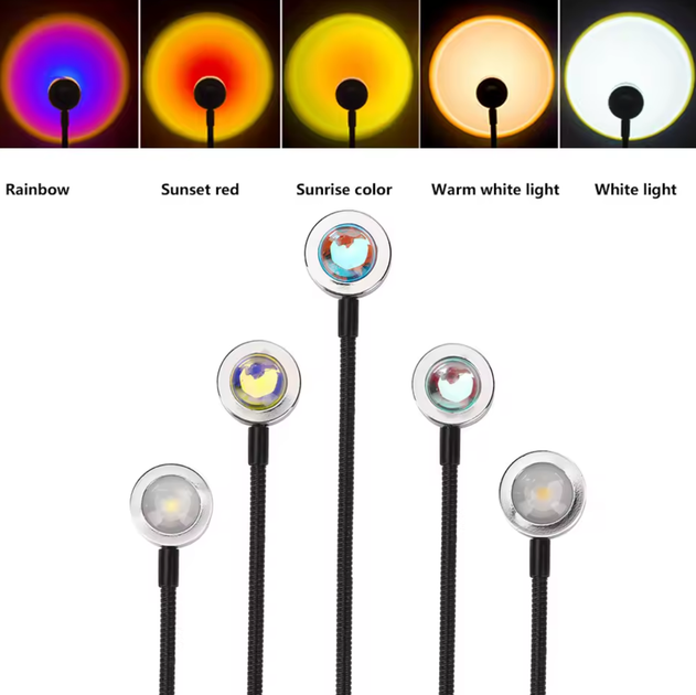 Проекционный светильник USB Rainbow Lamp LED 18,5 см - Фото 6 Проекционный светильник USB Rainbow Lamp LED 18,5 см - изображение 6