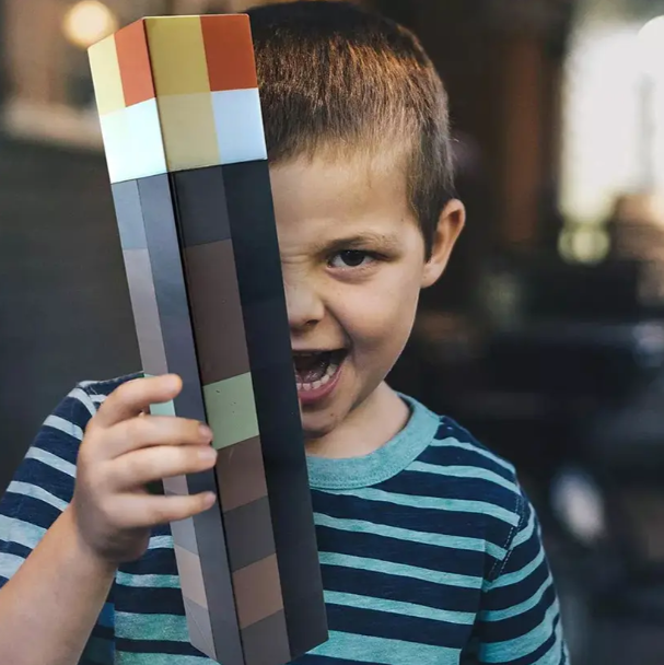 Ночник OEM Minecraft Torch Майнкрафт с креплением на стену - изображение 5