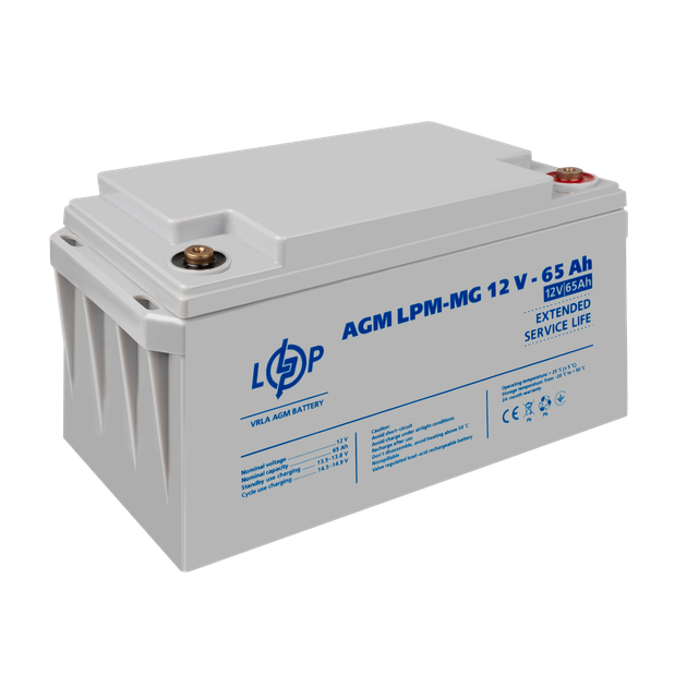 Акумулятор мультигелевий LogicPower LPM-MG 12V - 65 Ah - изображение 3