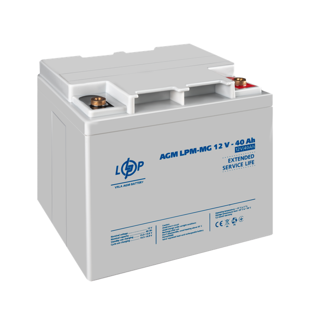 Акумулятор мультигелевий LogicPower LPM-MG 12V - 40 Ah - изображение 3
