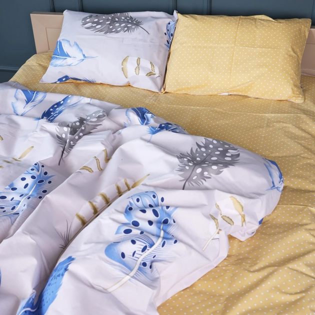 Акція на Підковдра MirSon Бязь 17-0746 Feather Dots 200х220 см від Rozetka