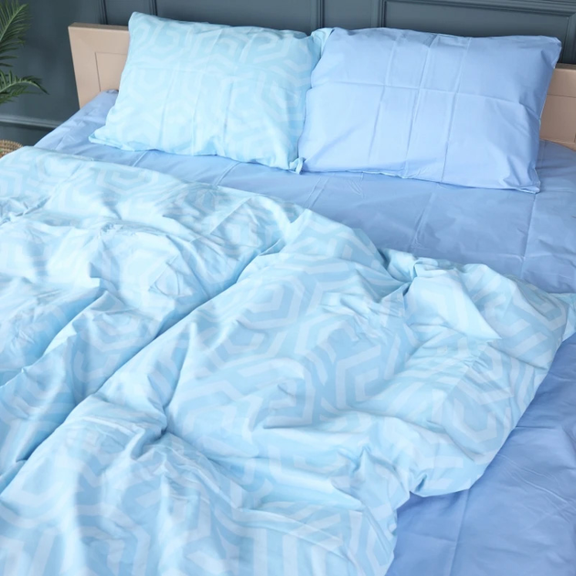 Акція на Підковдра MirSon Бязь 17-0628 Diamond Blue 220х240 см від Rozetka