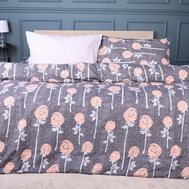 Підковдра MirSon King Size 220x240 см 17-0706 Silver Petals Ranforce Elite від Rozetka на платформі USKIDKA Акція на Підковдра MirSon King Size 220x240 см 17-0706 Silver Petals Ranforce Elite від Rozetka