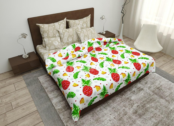 Підковдра MirSon Бязь 17-0263 Ananas 220х240 від Rozetka на платформі USKIDKA Акція на Підковдра MirSon Бязь 17-0263 Ananas 220х240 від Rozetka