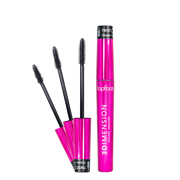 Тушь для ресниц объёмная 3D Imension Volume Mascara (черная) TopFace 8 мл - Фото 3 Тушь для ресниц объёмная 3D Imension Volume Mascara (черная) TopFace 8 мл - изображение 3