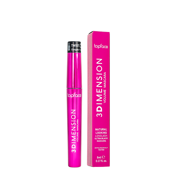 Тушь для ресниц объёмная 3D Imension Volume Mascara (черная) TopFace 8 мл - Фото 6 Тушь для ресниц объёмная 3D Imension Volume Mascara (черная) TopFace 8 мл - изображение 6