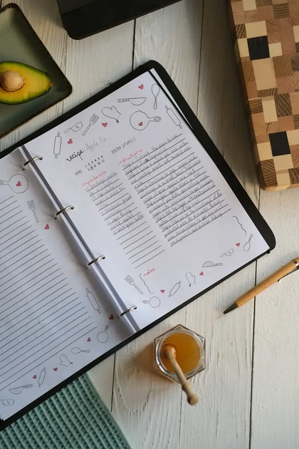 Книга для записів кулінарних рецептів "Recipe book" А5 22,5х17см - изображение 5