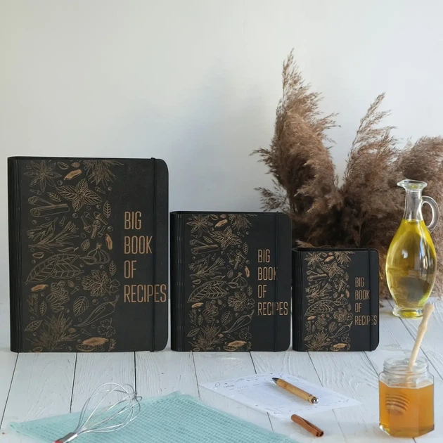 Книга для записів кулінарних рецептів "Big book of recipes" А4 31х23см - изображение 4
