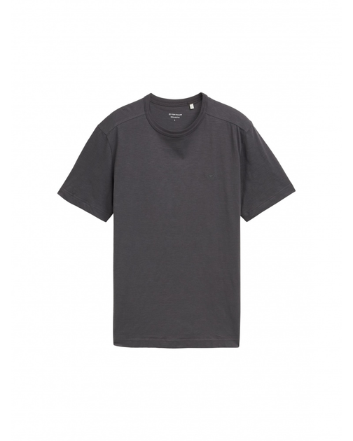 Футболка Tom Tailor Basic cotton T-shirt L Сірий 1045627-10899 - Фото 4 Футболка Tom Tailor Basic cotton T-shirt L Сірий 1045627-10899 - изображение 4
