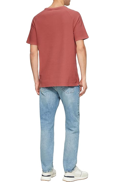 Футболка s.Oliver Waffle Henley Neck T-Shirt S Кораловий 2161840-4291 - изображение 2
