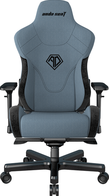 Крісло ігрове Anda Seat T-Pro 2 Size XL Linen Fabric Blue/Black (AD12XLLA-01-SB-F) - зображення 2