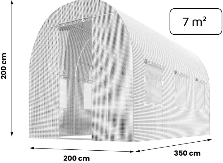 Плівка для садових тунелів Plonos 2 х 3.5 м (4971-F) - зображення 5