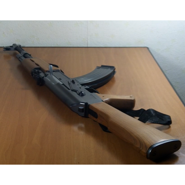 Страйкбольный Автомат Калашникова АК-47 Cyma P.1093 на пульках 6 мм, металл и пластик Коричневый - изображение 7