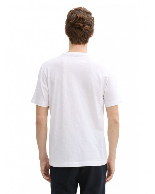 Футболка Tom Tailor Basic cotton T-shirt L Білий 1045627-20000 - изображение 2