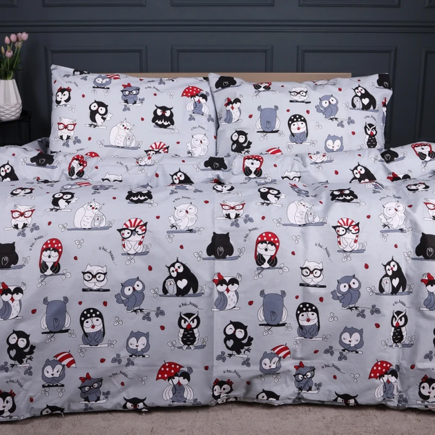 Простирадло MirSon Ranforce Elite 17-0672 Silver Owlets 200x220 см від Rozetka на платформі USKIDKA Акція на Простирадло MirSon Ranforce Elite 17-0672 Silver Owlets 200x220 см від Rozetka