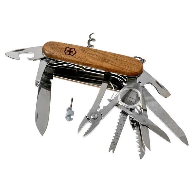 Швейцарський складаний ніж 91мм Victorinox SWISSCHAMP WOOD 1.6791.63 - зображення 2