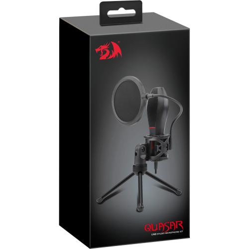 Стримовый микрофон Redragon Quasar 2 GM200-1 (USB) + подставка кабель 1.5м HDSYR_1599 - Фото 4 Стримовый микрофон Redragon Quasar 2 GM200-1 (USB) + подставка кабель 1.5м HDSYR_1599 - изображение 4