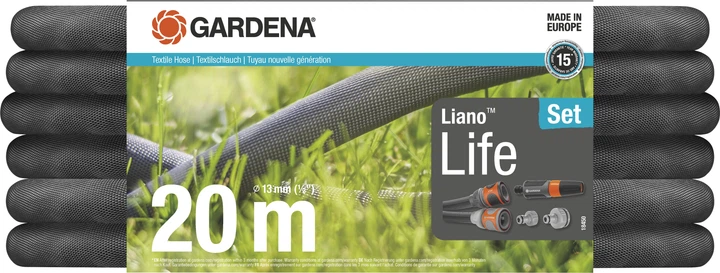 Текстильный шланг Gardena Liano Life Set 13 мм (1/2") 20 м (18450-20.000.00) - изображение 5