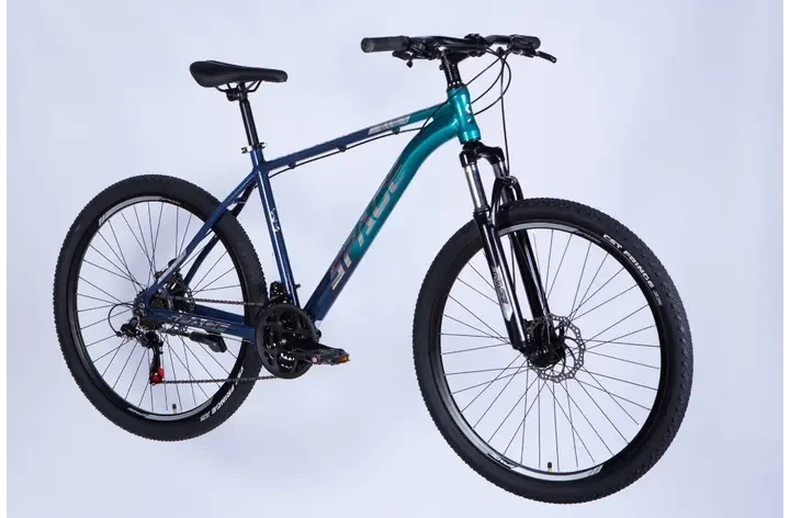 Велосипед AL 27.5" SPACE PHAETON DD FR рама-19" синьо-зелений - изображение 5