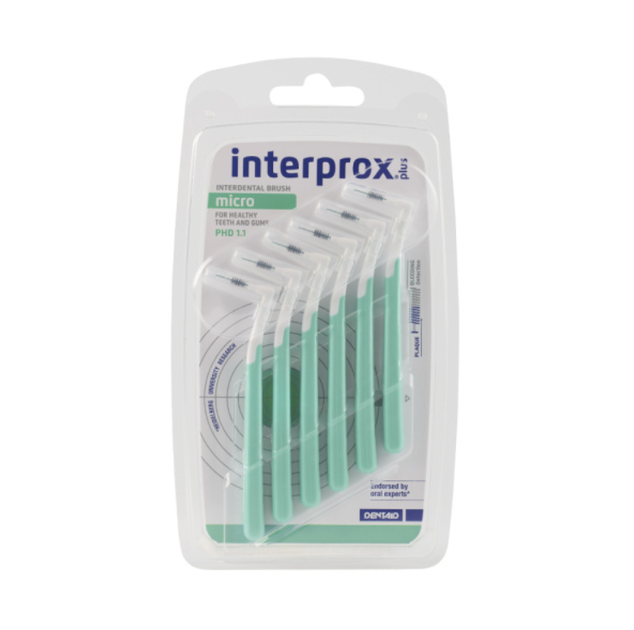 Щітка міжзубна INTERPROX PLUS 2G 1.1 мм MICRO 6 шт. - Фото 1 Щітка міжзубна INTERPROX PLUS 2G 1.1 мм MICRO 6 шт. - зображення 1
