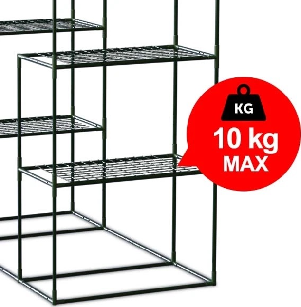 Szklarnia dwa regały Plonos 140 x 71 x 195 cm (4922) - obraz 4