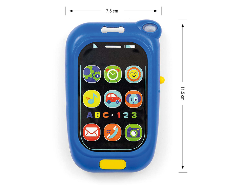 Zabawka muzyczna Milly Mally Telefon niebieski 0880 (5901761127836) - obraz 4