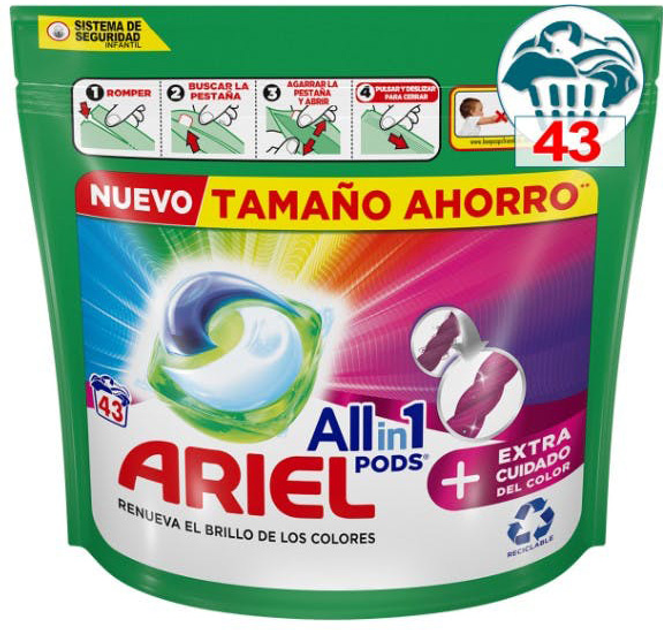 Капсули для прання кольорових речей Ariel All in 1 Pods 43 шт (8001090461711) - зображення 1