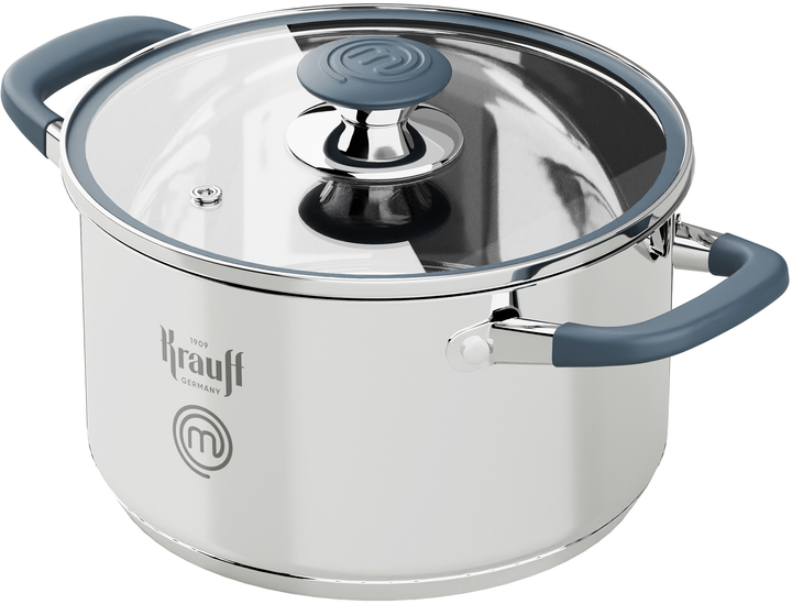 Каструля Krauff зі скляною кришкою діаметр 22 см 4.7 л (26-238-087) - зображення 1