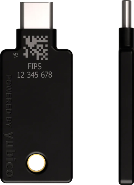 Klucz bezpieczeństwa Yubico YubiKey 5C USB-C NFC FIPS Black (5060408464236) - obraz 3