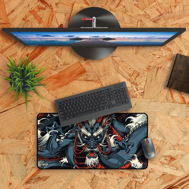 Игровая поверхность (Коврик для мышки) SHLab Синий Дракон SHM-640 (60х30 см) (40036) - изображение 2
