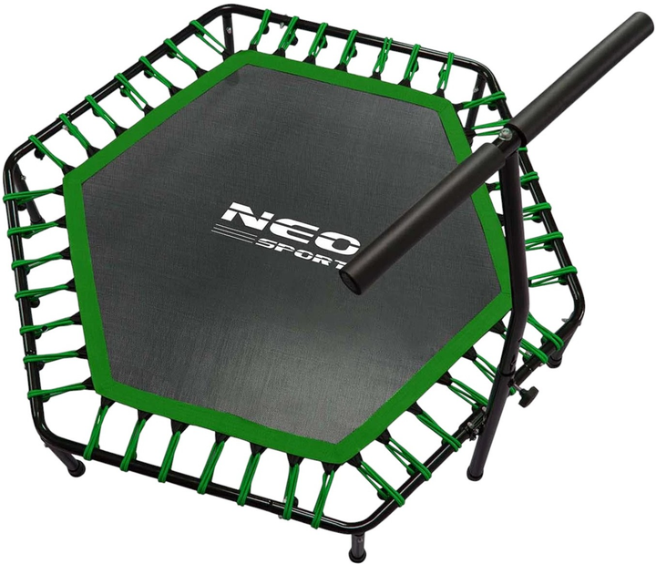 Trampolina fitness Neo Sport 127 cm z uchwytem zielona (5903890604349) - obraz 3