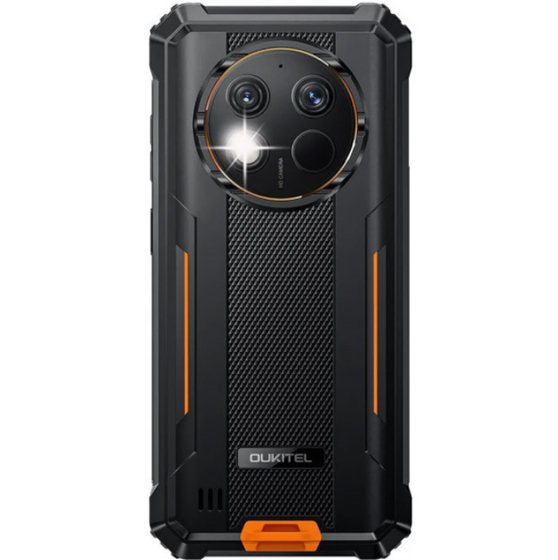 Смартфон Oukitel G1 6.5" HD+ 6GB 256GB T606 10600mAh 48+5Мп IP69K NFC Black-Orange (G1_Orange) - изображение 4