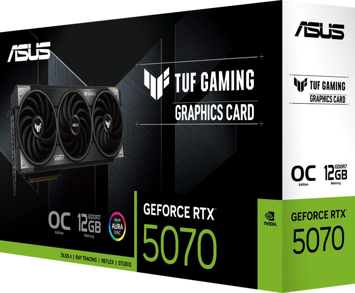 Видеокарта ASUS PCI-Ex GeForce RTX 5070 TUF Gaming OC Edition 12GB GDDR7 (192bit) (28000) (2 x HDMI, 3 x DisplayPort) (TUF-RTX5070-O12G-GAMING) - изображение 7