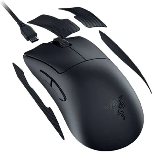Мышь Razer DeathAdder V3 PRO Wireless/USB Black (RZ01-04630100-R3G1) - Фото 2 Мышь Razer DeathAdder V3 PRO Wireless/USB Black (RZ01-04630100-R3G1) - изображение 2