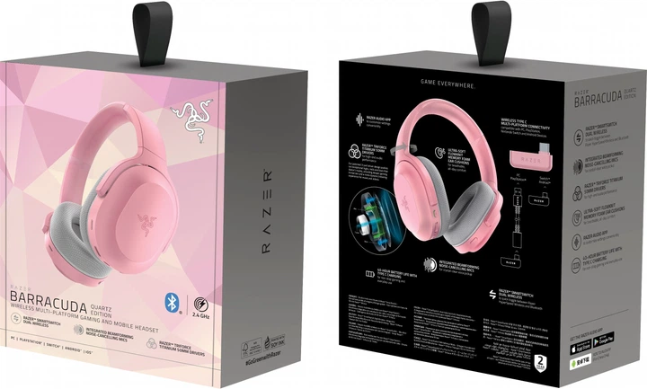 Наушники Razer Barracuda Quartz (RZ04-03790300-R3M1) - Фото 6 Наушники Razer Barracuda Quartz (RZ04-03790300-R3M1) - изображение 6