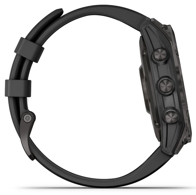 Смарт-часы Garmin Fenix 7 Sapphire Solar Carbon Gray DLC Titanium with Black Band (010-02540-20/21) [67791] - изображение 3