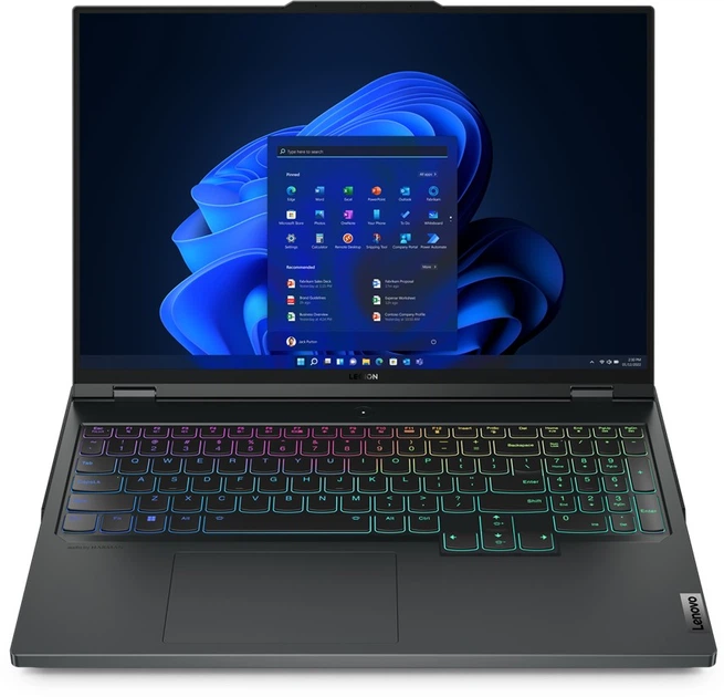 Ноутбук Lenovo Legion Pro 7 16IRX9H 16" IPS 2560x1600 240 Гц / Intel Core i9-14900HX 2,2 ГГц / NVIDIA GeForce RTX 4080 / RAM 16 ГБ / DDR5 / SSD 1 ТБ / ОС Windows 11 Home / Вага 2,62 кг (83DE0004US) - Фото 1 Ноутбук Lenovo Legion Pro 7 16IRX9H 16" IPS 2560x1600 240 Гц / Intel Core i9-14900HX 2,2 ГГц / NVIDIA GeForce RTX 4080 / RAM 16 ГБ / DDR5 / SSD 1 ТБ / ОС Windows 11 Home / Вага 2,62 кг (83DE0004US) - зображення 1