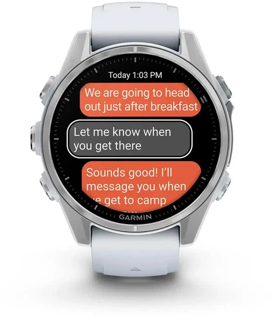 Смарт-годинник Garmin fenix 8 43mm AMOLED Silver with Whitestone Silicone Band (010-02903-00) - зображення 7