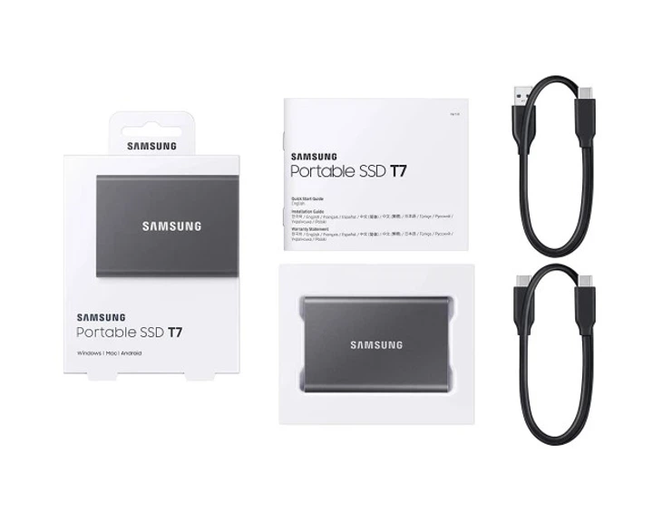 Внешний SSD накопитель 4 TB Samsung T7 Titan Gray (MU-PC4T0T/WW) - изображение 5