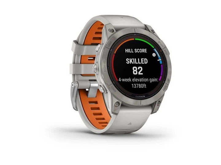 Смарт-годинник Garmin Fenix 7 Pro Sapphire Solar Titanium w. Fog Gray/Ember O. Band (010-02777-20/21) - Фото 2 Смарт-годинник Garmin Fenix 7 Pro Sapphire Solar Titanium w. Fog Gray/Ember O. Band (010-02777-20/21) - изображение 2
