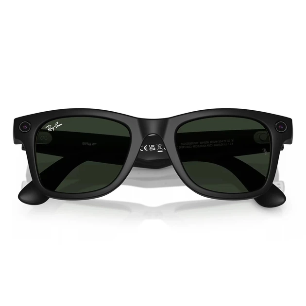 Смарт-окуляри Ray-Ban Meta Wayfarer Large Matte Black/Clear to Graphite Green Transitions (RW4008 601S1M 53-22) - Фото 5 Смарт-окуляри Ray-Ban Meta Wayfarer Large Matte Black/Clear to Graphite Green Transitions (RW4008 601S1M 53-22) - изображение 5