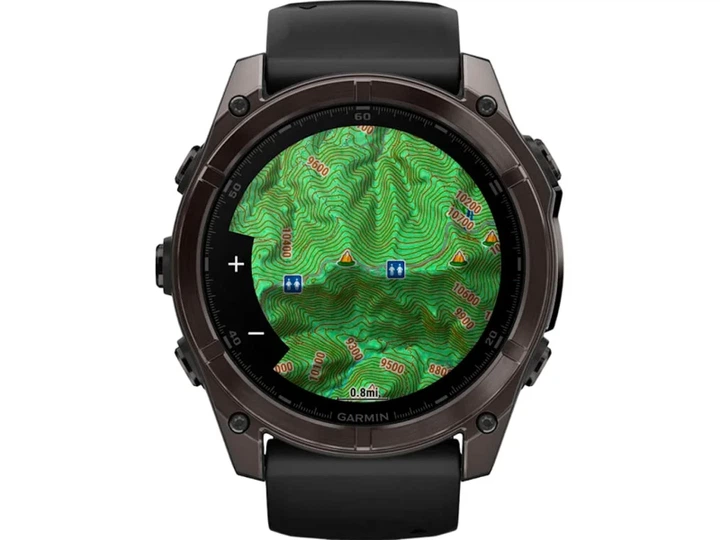 Спортивні годинники Garmin Fenix 8 51mm AMOLED Sapphire Carbon Gray DLC Titanium w. Black/Pebble Gray S. Band (010-02905-20/21) - зображення 7