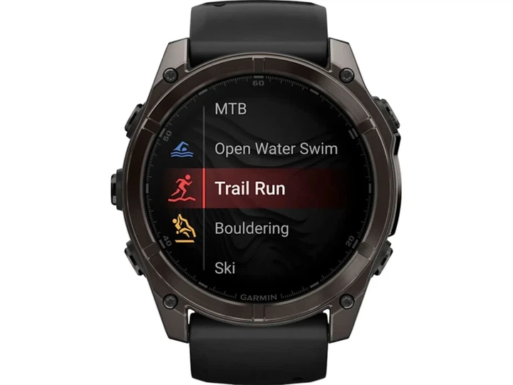 Спортивні годинники Garmin Fenix 8 51mm AMOLED Sapphire Carbon Gray DLC Titanium w. Black/Pebble Gray S. Band (010-02905-20/21) - зображення 9