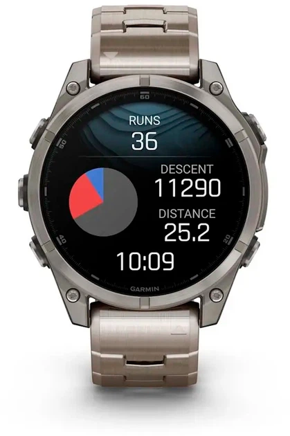 Смарт-часы Garmin fenix 8 47mm AMOLED Sapphire Titanium with Vented Titanium Bracelet (010-02904-40) - изображение 4