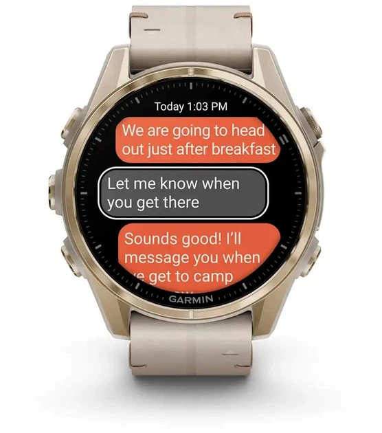 Смарт-часы Garmin fenix 8 43mm AMOLED Sapphire Soft Gold with Limestone Leather Band (010-02903-40) - Фото 12 Смарт-часы Garmin fenix 8 43mm AMOLED Sapphire Soft Gold with Limestone Leather Band (010-02903-40) - изображение 12