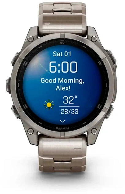 Смарт-часы Garmin fenix 8 47mm AMOLED Sapphire Titanium with Vented Titanium Bracelet (010-02904-40) - изображение 8